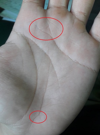 Những dấu hiệu đặc biệt trong lòng bàn tay