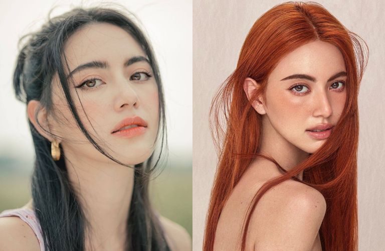Đuôi mày thường kéo dài và hơi xếch lên phía thái dương