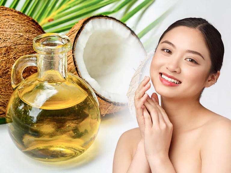 Cách làm căng da mặt với dầu dừa