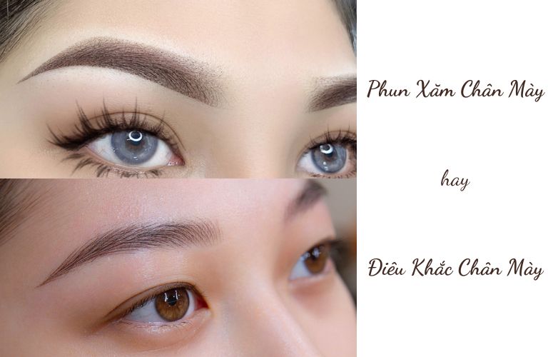 Nên phun xăm hay điêu khắc chân mày