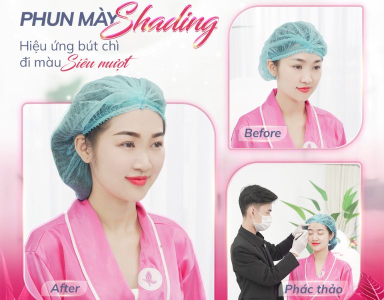 Phương pháp phun mày Shading mang lại hiệu quả tự nhiên và mềm mại