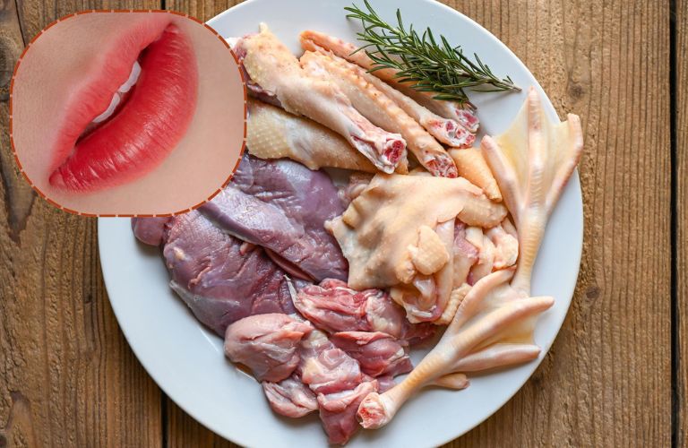 Mới xăm môi ăn thịt vịt được không
