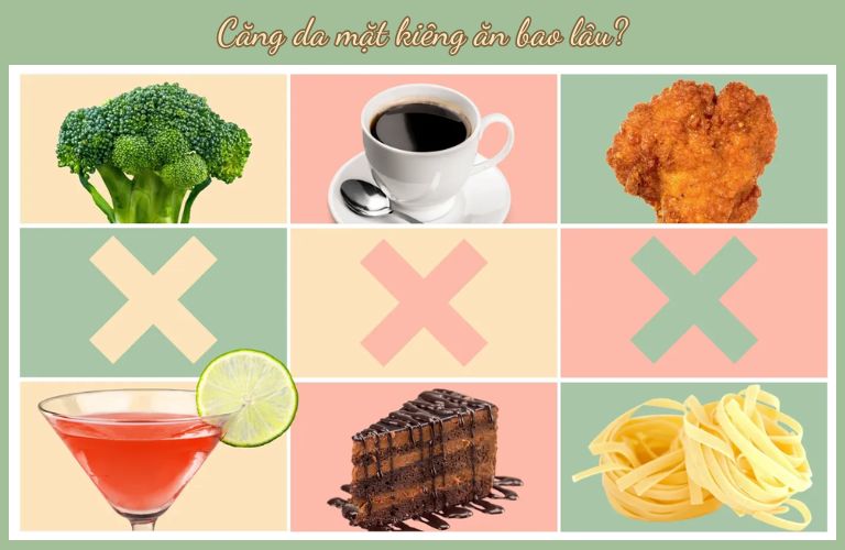 Căng da mặt kiêng ăn bao lâu?