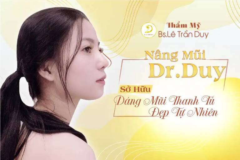 Nâng mũi sau 10 ngày đẹp tự nhiên tại Thẩm mỹ bác sĩ Lê Trần Duy