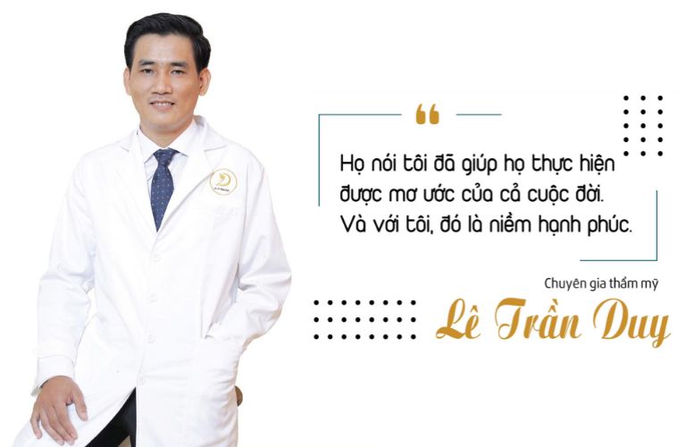 Bác sĩ Lê Trần Duy với hơn 15 năm chuyên sâu trong phẫu thuật tái tạo vùng mặt